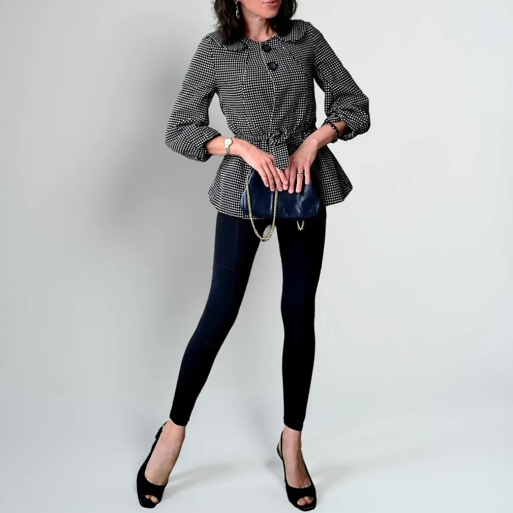 Black and White Women's Jacket - Picture 4 of 6